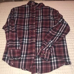 Maroon/navy blue flannel!